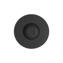 Villeroy & Boch Assiette à Pâtes Ronde 11,5" - Manufacture Rock Gris-noir