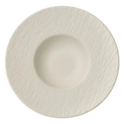Villeroy & Boch Assiette à Pâtes Ronde 11,5" - Manufacture Rock Blanc