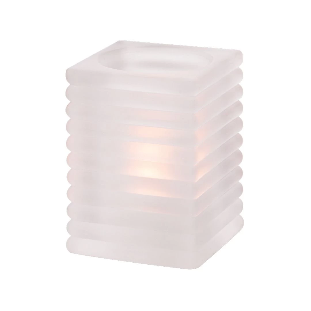 Lampe En Forme De Bloc Satin 4 1/8" 3 Lampe En Forme De Bloc Satin 4 1/8"