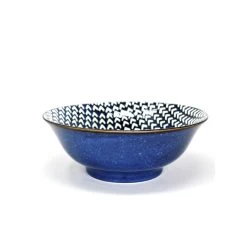 Bol De Service BIA Réactif - Bleu Foncé, Chevron