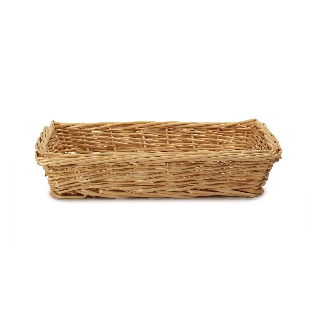 Panier En Saule Rectangulaire 14,5" X 10,5" - Naturel 3 Panier En Saule Rectangulaire 14,5" X 10,5" - Naturel