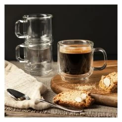 Ensemble De Deux Tasses à Espresso Double Paroi Empilable 3 Oz 7 Ensemble De Deux Tasses à Espresso Double Paroi Empilable 3 Oz -Maison-Cuisine 5215 barista espresso cup s 2 22092994134039 zdid3rocsevnt2qs
