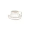 Ensemble Soucoupe Et Tasse 7,6 Oz - Uno Bianco -Maison-Cuisine 5254.081.22a