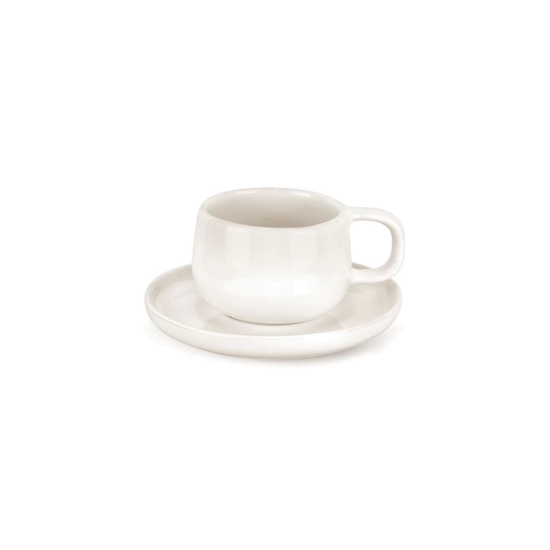 Ensemble Soucoupe Et Tasse 7,6 Oz - Uno Bianco 3 Ensemble Soucoupe Et Tasse 7,6 Oz - Uno Bianco