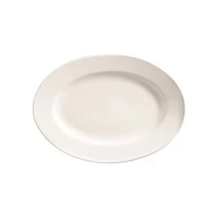 Assiette De Service Ovale 13,75" X 9,875" - Porcelana