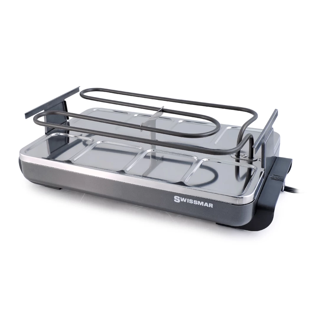 Ensemble à Raclette En Acier Inoxydable Et En Fonte D'aluminium - Classic Noir 4 Ensemble à Raclette En Acier Inoxydable Et En Fonte D'aluminium - Classic Noir – Image 2