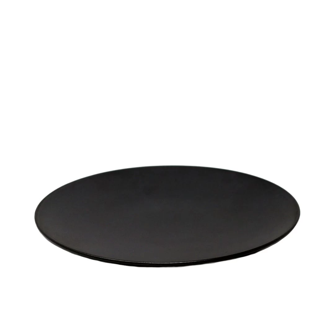 Assiette Ronde Forme Coupe 10.8" - Noir 3 Assiette Ronde Forme Coupe 10.8" - Noir