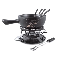 Ensemble à Fondue En Céramique Avec Brûleur - Gruyere