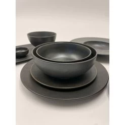 Assiette Ronde Pour Pâtes 12" - Noir -Maison-Cuisine img 0032 noire 6