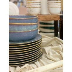 Assiette Ronde Forme Coupe 10.8" - Azure -Maison-Cuisine img 0084 jpg 1