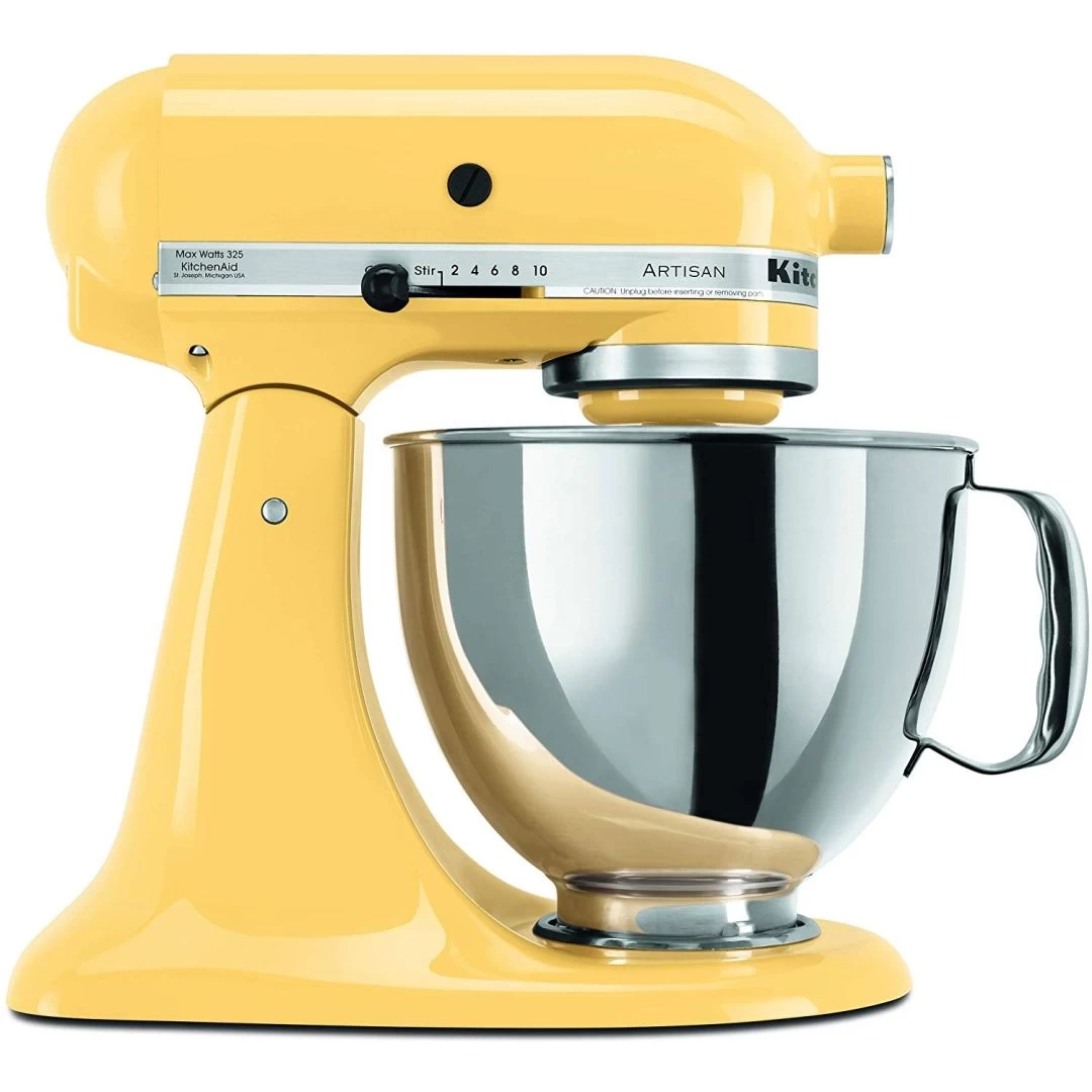 KitchenAid Batteur Sur Socle Artisan 5 Pintes - Jaune Majestueux 3 KitchenAid Batteur Sur Socle Artisan 5 Pintes - Jaune Majestueux