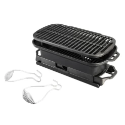 Lodge Hibachi En Fonte Sportsman's Grill - Noir