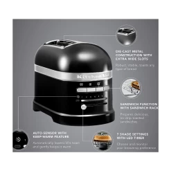 KitchenAid Grille-pain Deux Fentes Pro Line - Noir 7 KitchenAid Grille-pain Deux Fentes Pro Line - Noir -Maison-Cuisine microsoftteams image 120