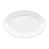 Assiette Ovale En Mélamine 9,25'' X 6,25'' - Blanc
