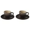 Le Creuset Ensemble 2 Tasses Espresso 60 Ml Avec Soucoupes - Huître -Maison-Cuisine pg8001 09 7f