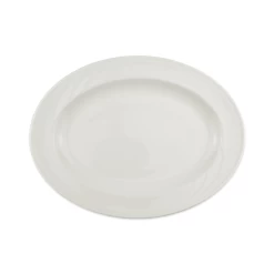 Assiette Ovale 13 1/2" En Porcelaine - Elan
