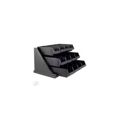 Porte Condiments 12 Compartiments - Noir