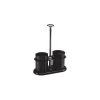 Ensemble Crémier Et Sucrier En Acier Inoxydable - Onyx Noir Brossé -Maison-Cuisine stccrsg4bx md
